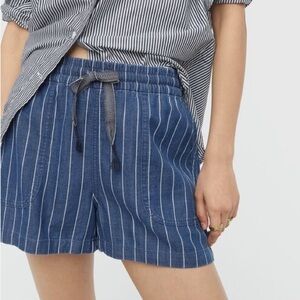 NWOT j. crew Seaside short in indigo stripe
